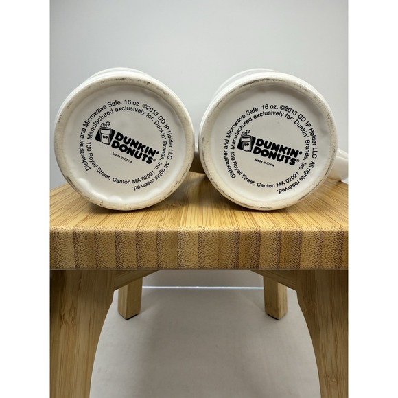 Lot of 2 Dunkin' Donuts Classic Coffee Mug 16 OZ. Ceramic No boxes - Picture 9 of 11